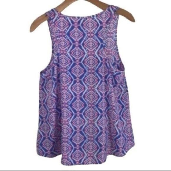 EVERLY Sleeveless Geometric Aztec Blouse Size Medium - Picture 2 of 8